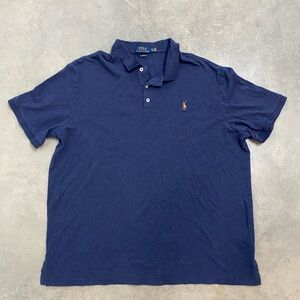 Polo by Ralph Lauren Men's Navy Blue Polo Shirt